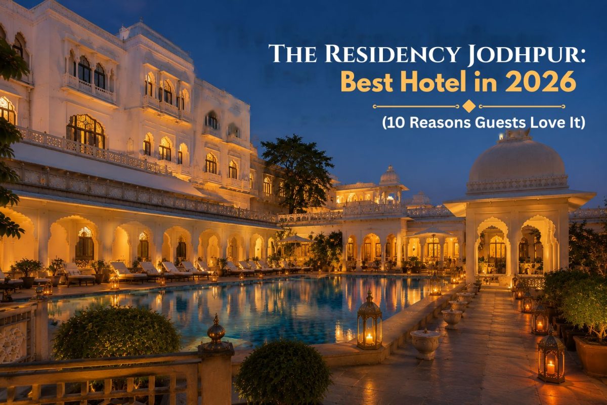 Hotel The Residency Jodhpur - Best Hotel in 2026, poolside view with heritage architecture