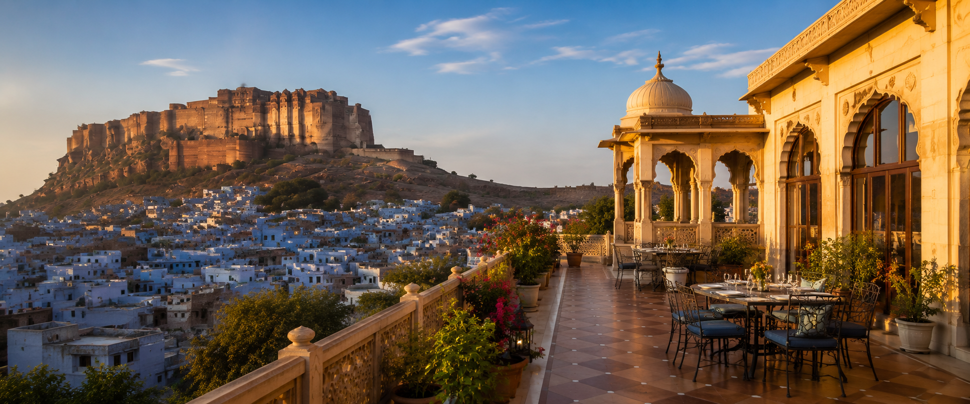 Hotels in Jodhpur with rooftop terrace overlooking Mehrangarh Fort  Hotels in Jodhpur: Best Stays for a Memorable 2026 Trip
