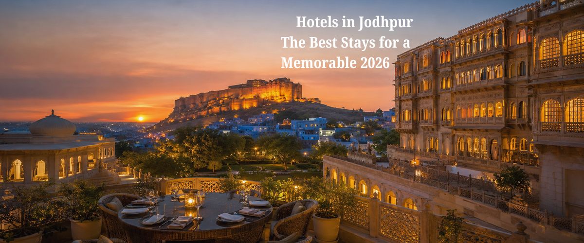 Hotels in Jodhpur near Mehrangarh Fort with sunset rooftop view  Hotels in Jodhpur: Best Stays for a Memorable 2026 Trip